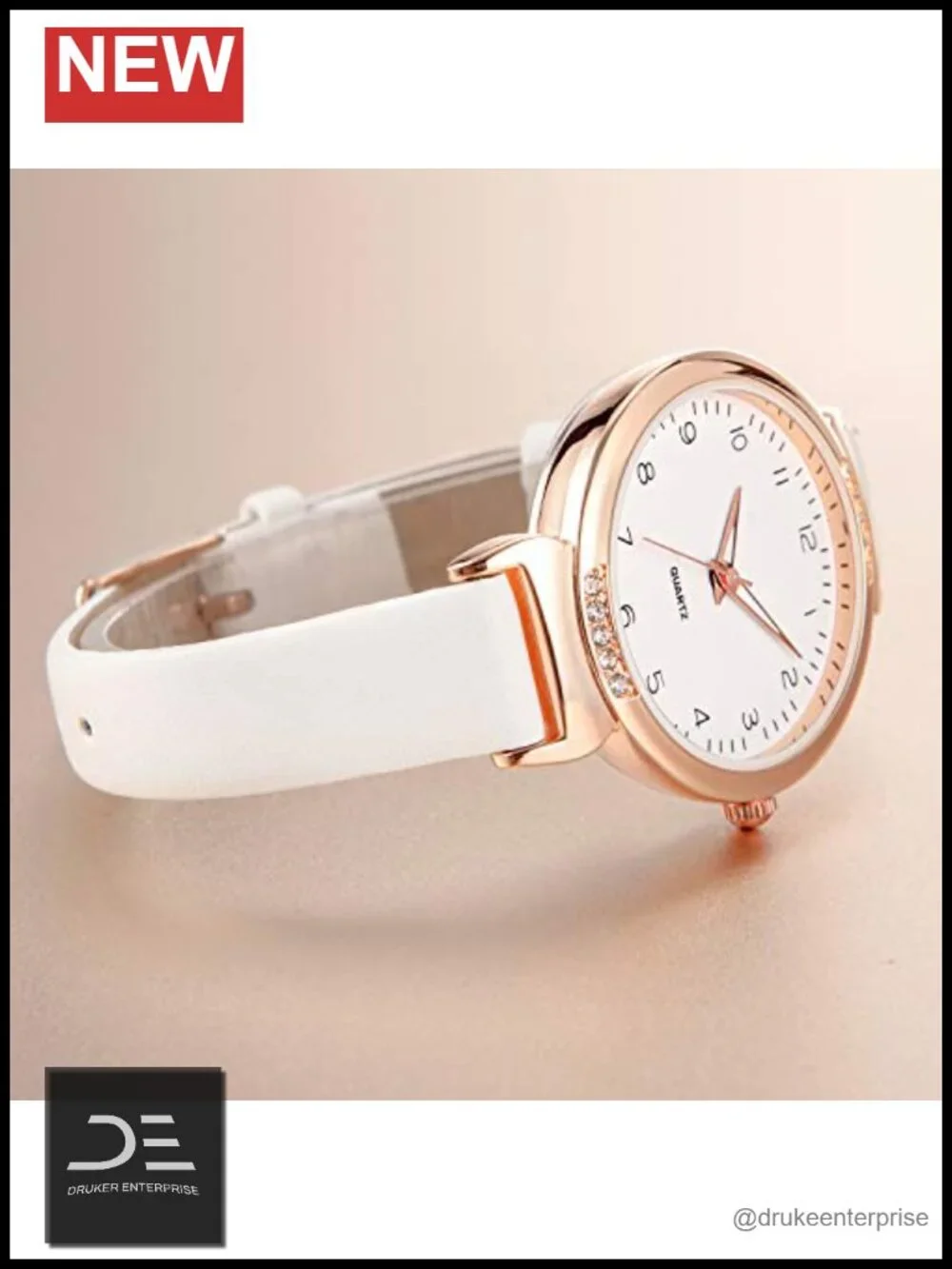 Women's Silicone Sports Watch with Crystal Accents - Analog Display
